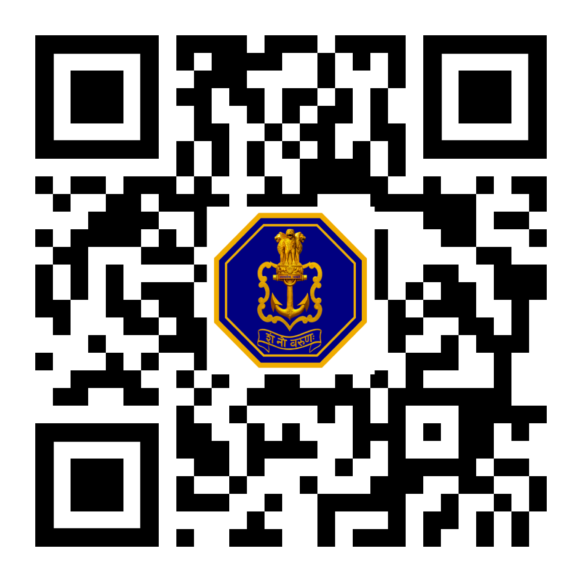 QR code to joinindiannavy.gov.in